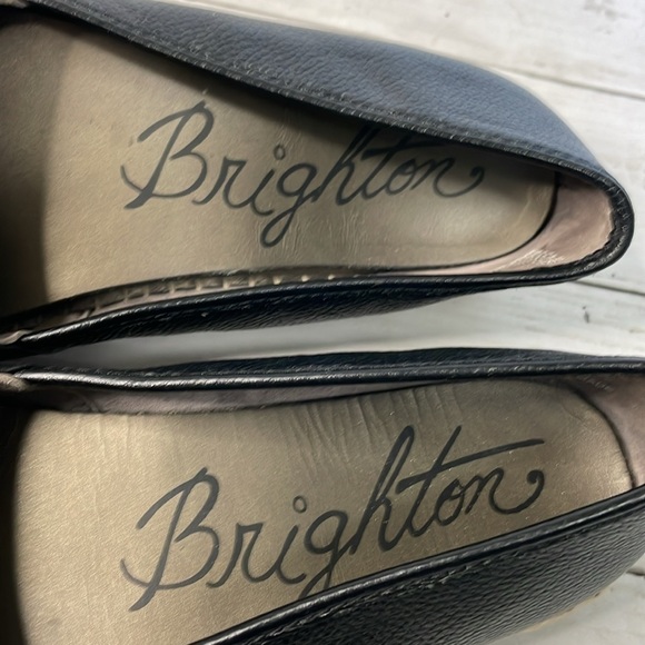 Brighton Black Leather Silver Studded Jett Espadrilles - Picture 9 of 11